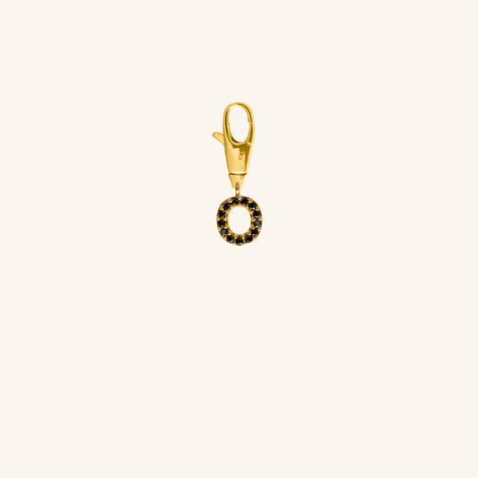 Black Crystal Initial Charm - O