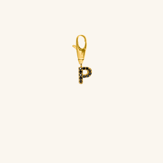 Black Crystal Initial Charm - P