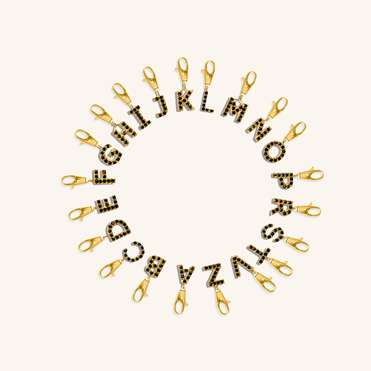 Black Crystal Initial Charm - V