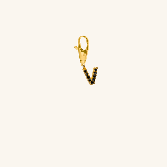 Black Crystal Initial Charm - V