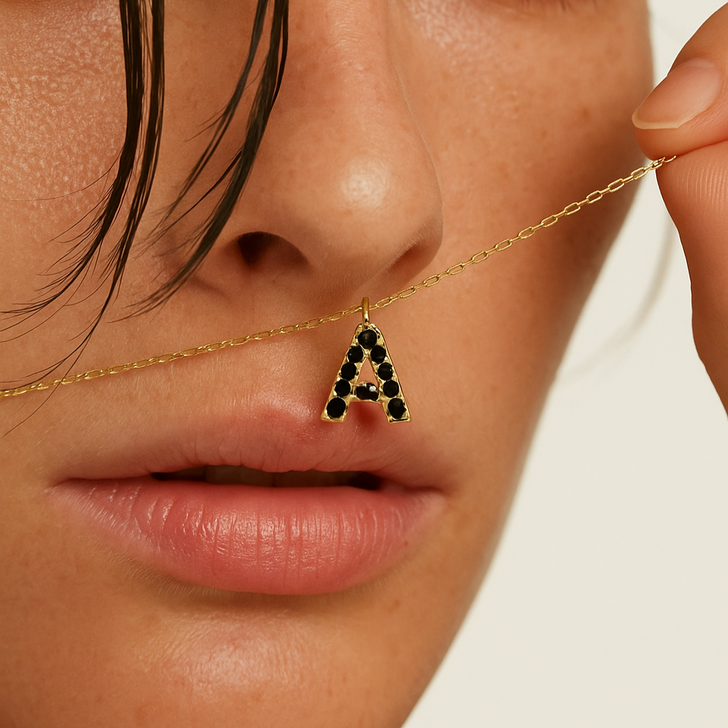 Diamond Initial Dainty Necklace