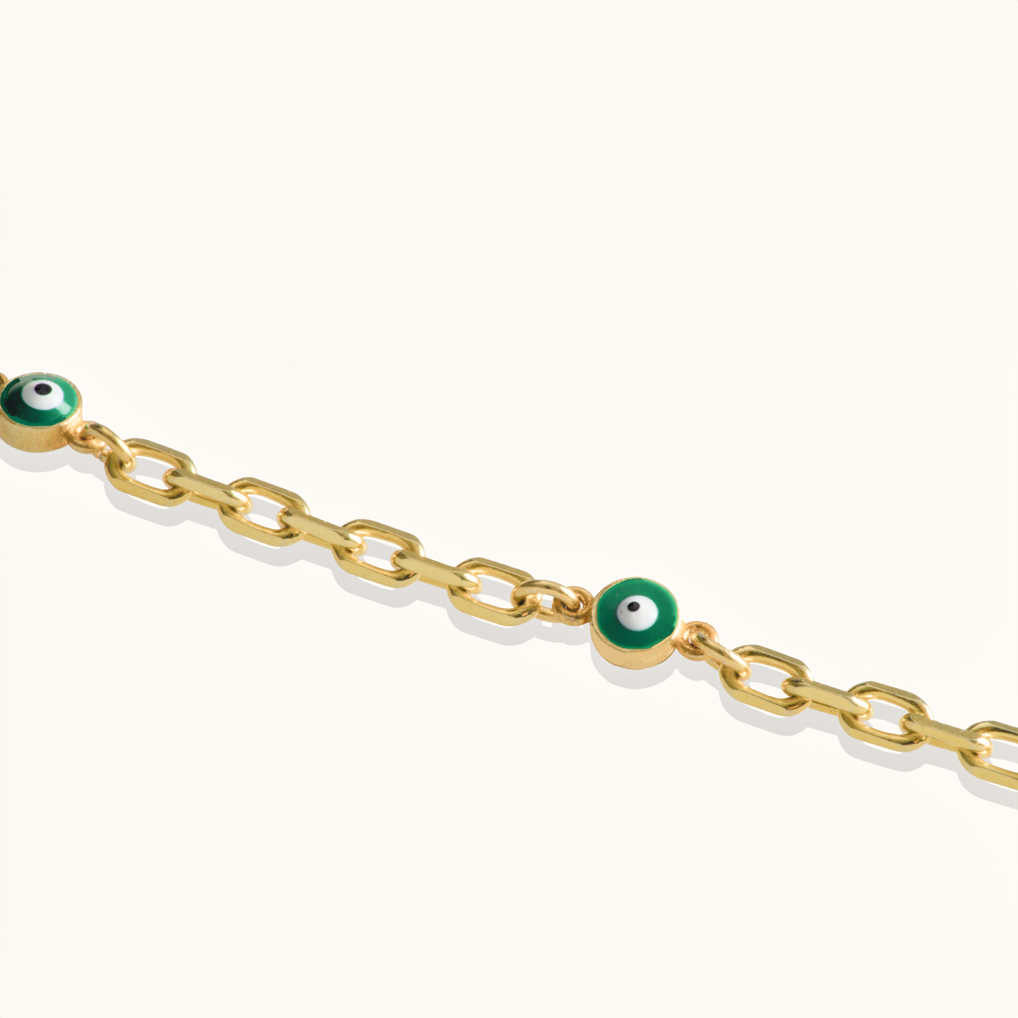 Custom Evil Eye Charm Necklace. Adjustable  length: 22" - 24"
