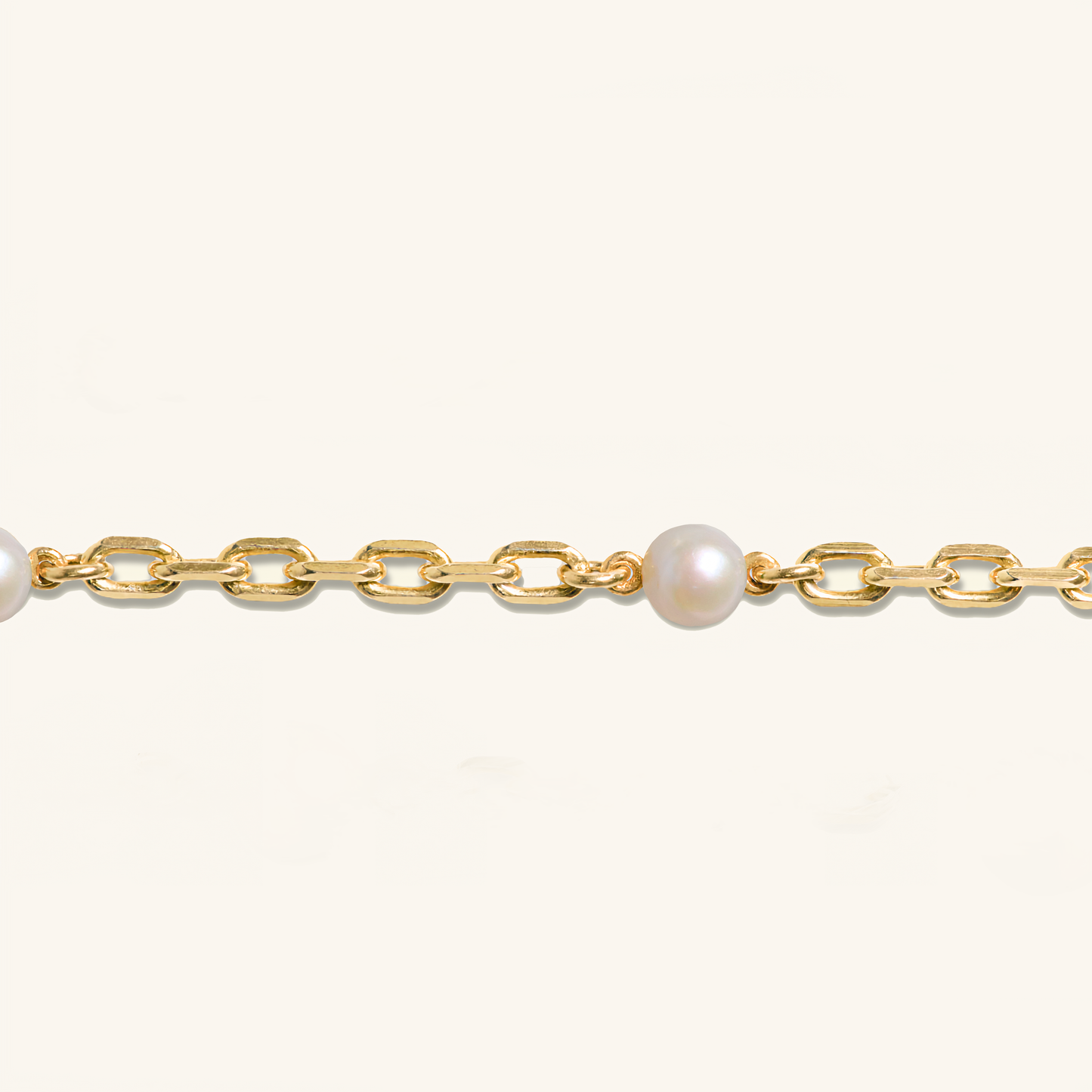 Gold Freshwater Pearl Necklace - with charm ring