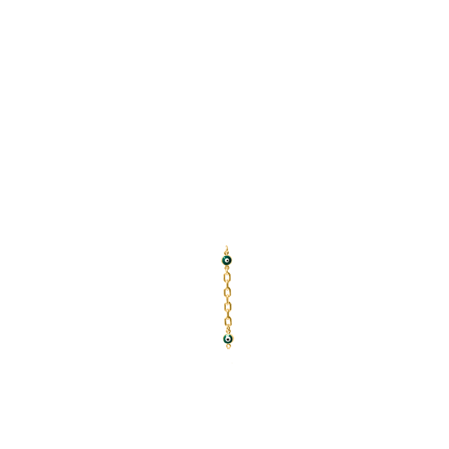 Evil eye drop chain extension