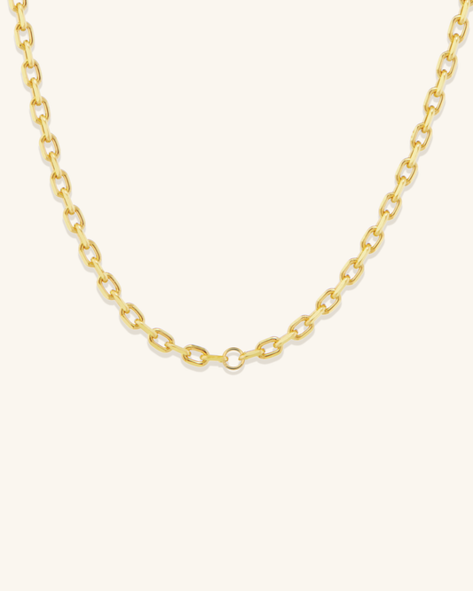 Gold Cable Chain Necklace