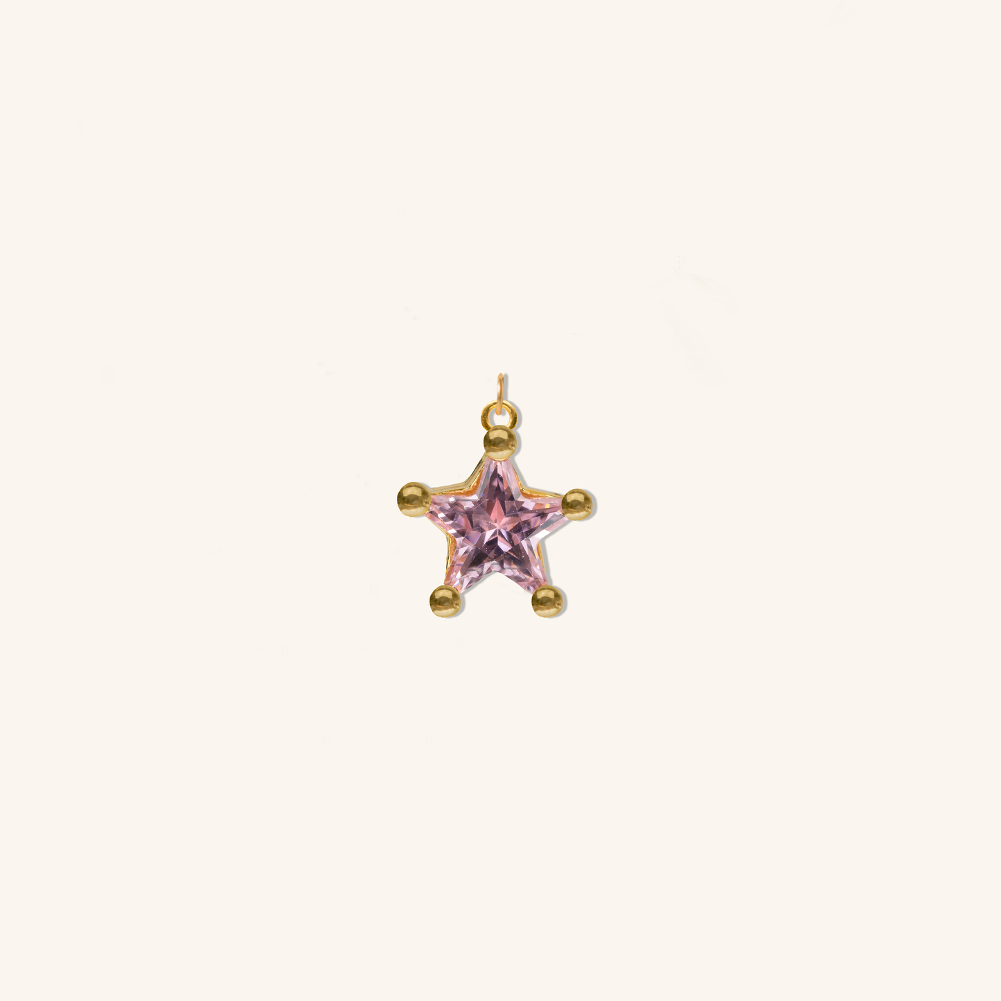Mini Astrid Star Charm - Pink