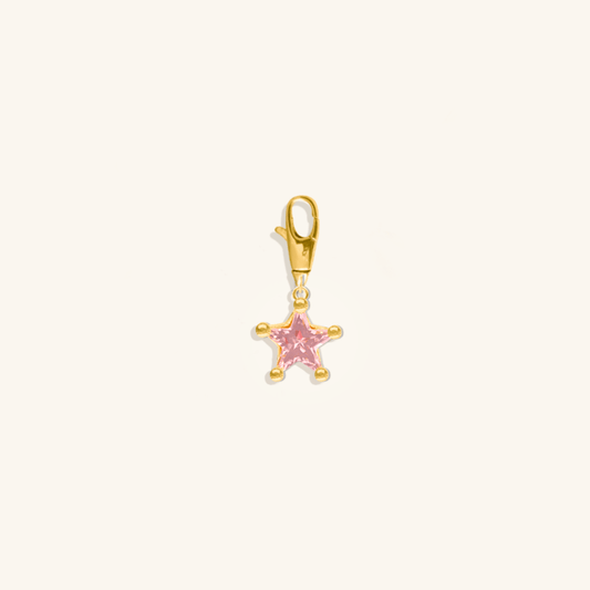 Mini Astrid Star Charm - Pink