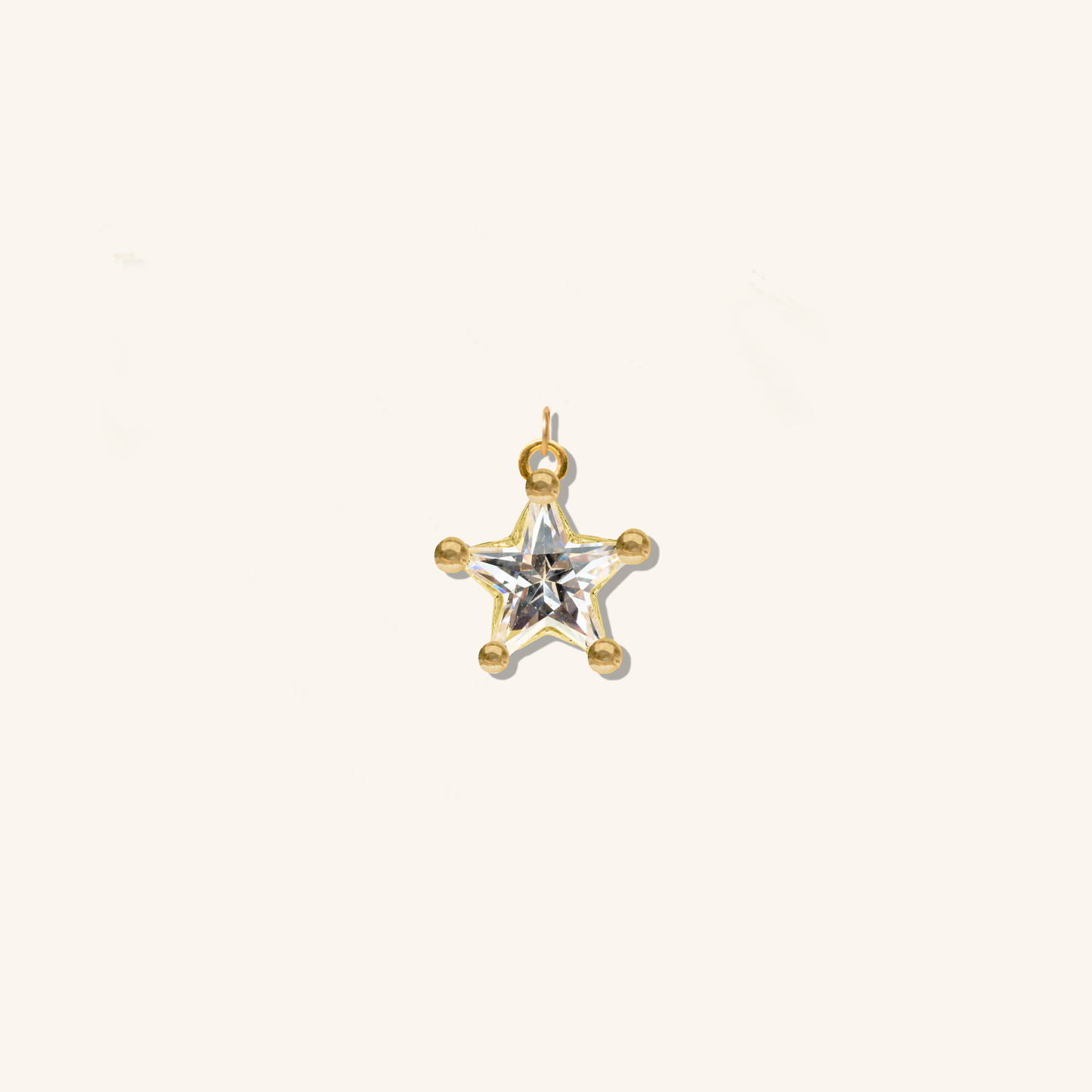 Mini Astrid Star Charm - Diamond