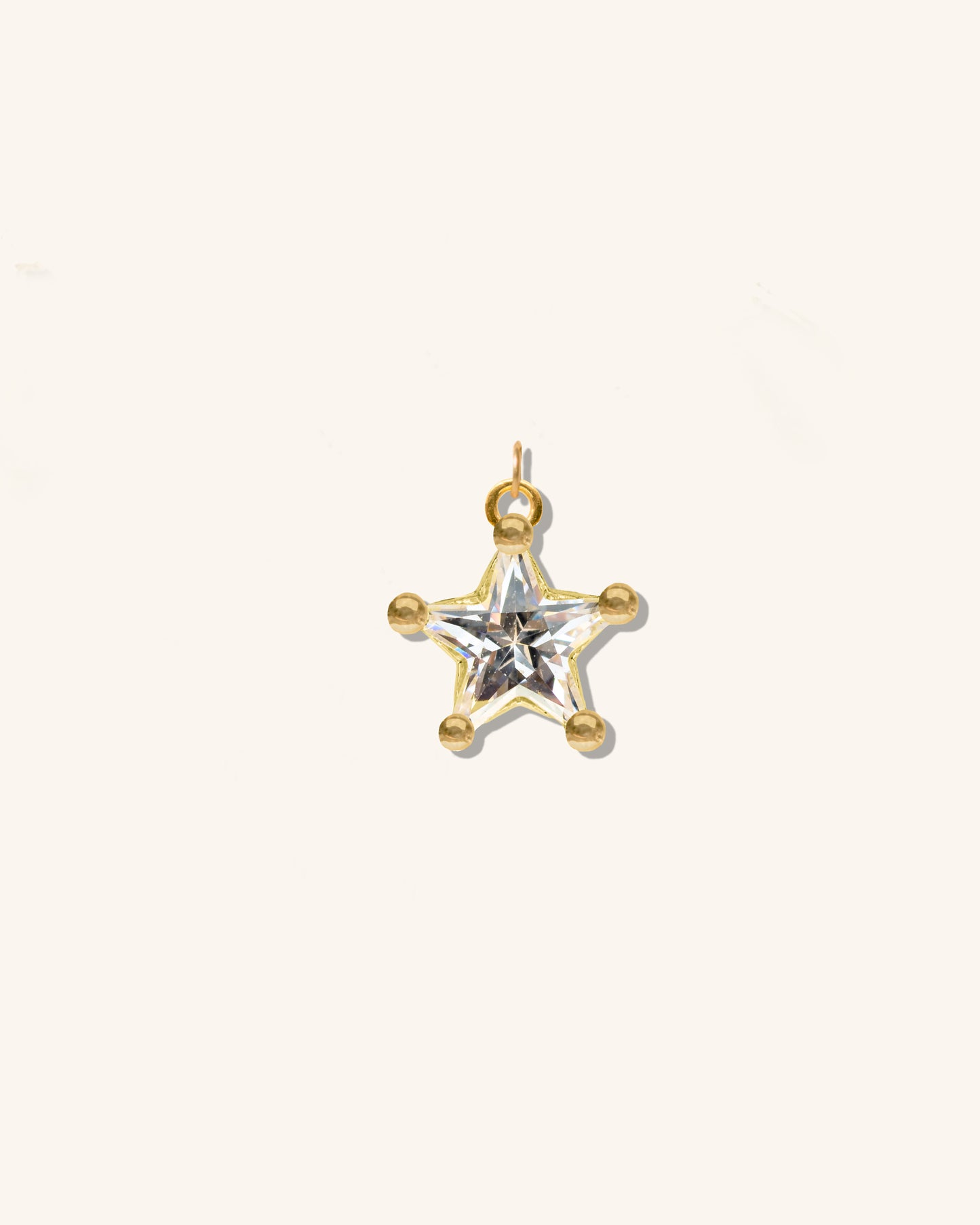 Mini Astrid Star Charm - Diamond