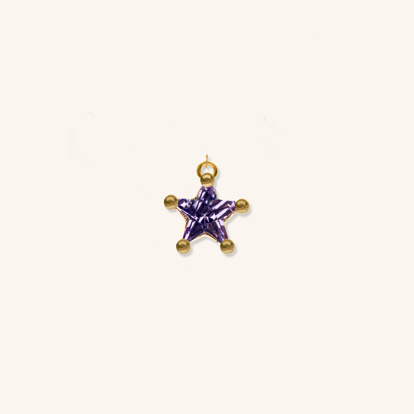 Mini Astrid Star Charm - Purple