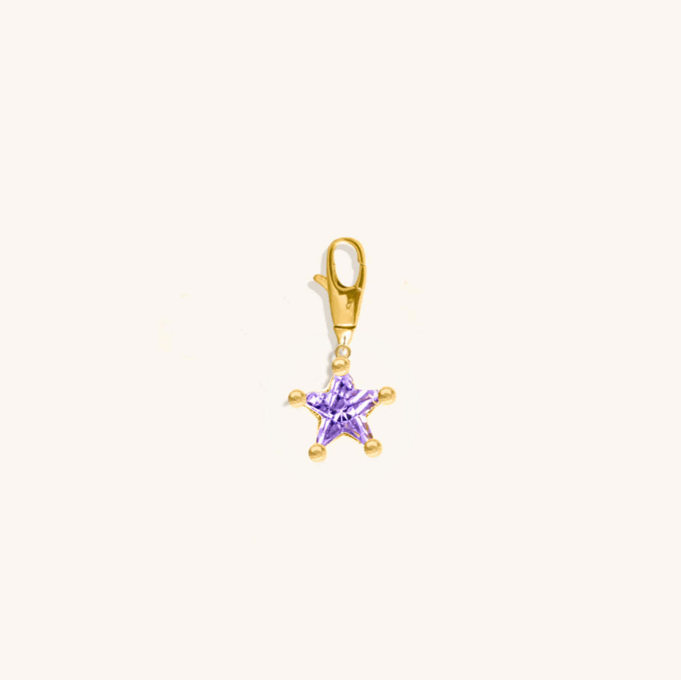 Mini Astrid Star Charm - Purple