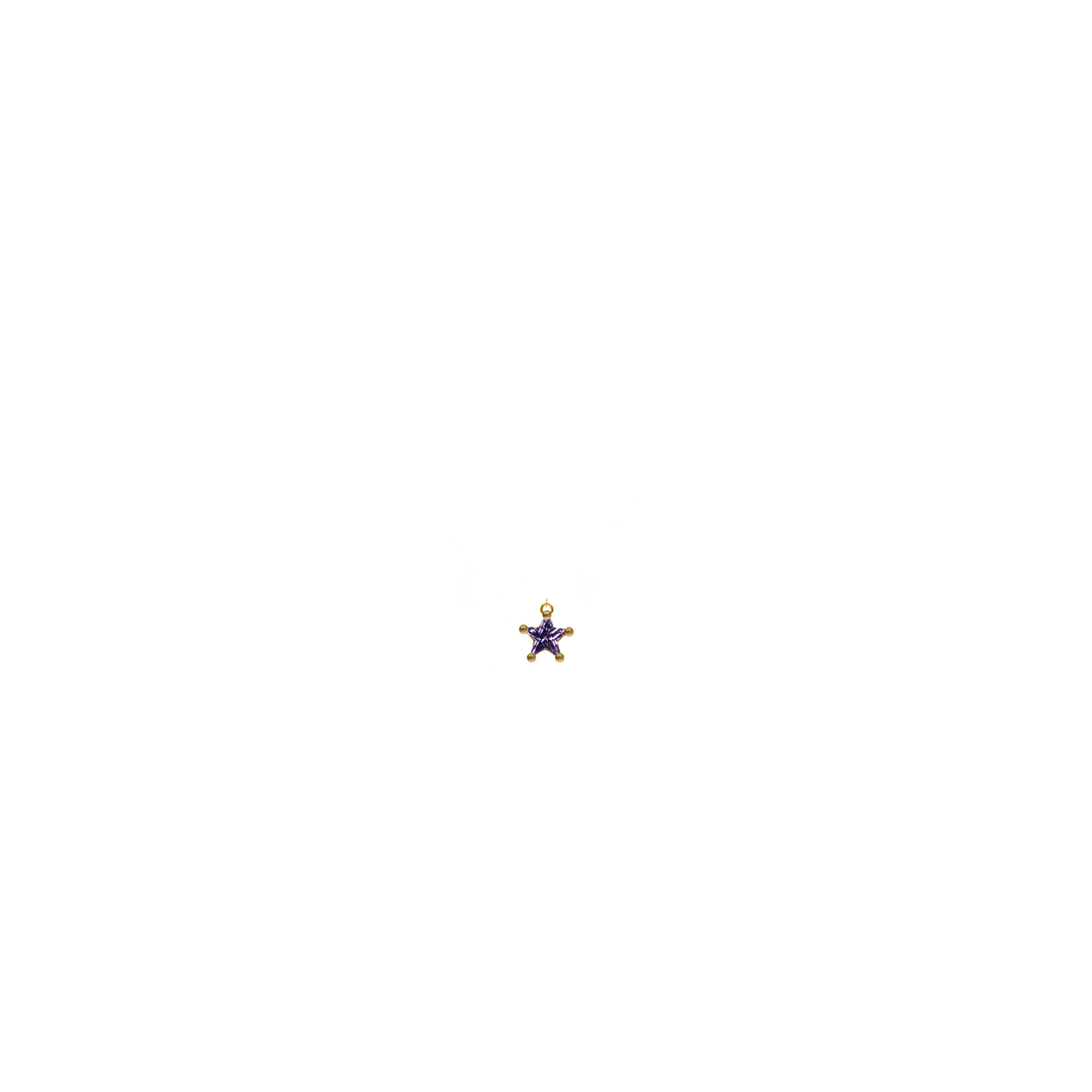 Mini Astrid Star Charm - Purple