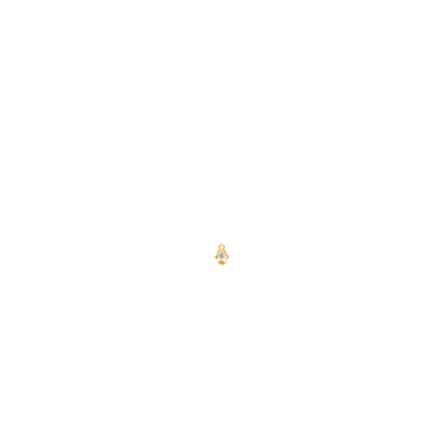 Micro Páve Hamsa Charm