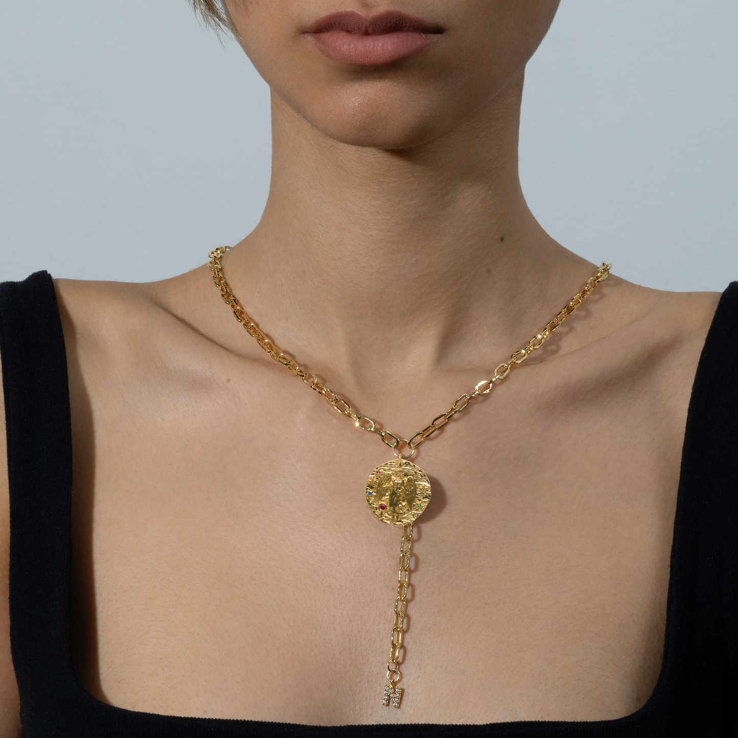 Virgo Micro Páve Zodiac Pendant