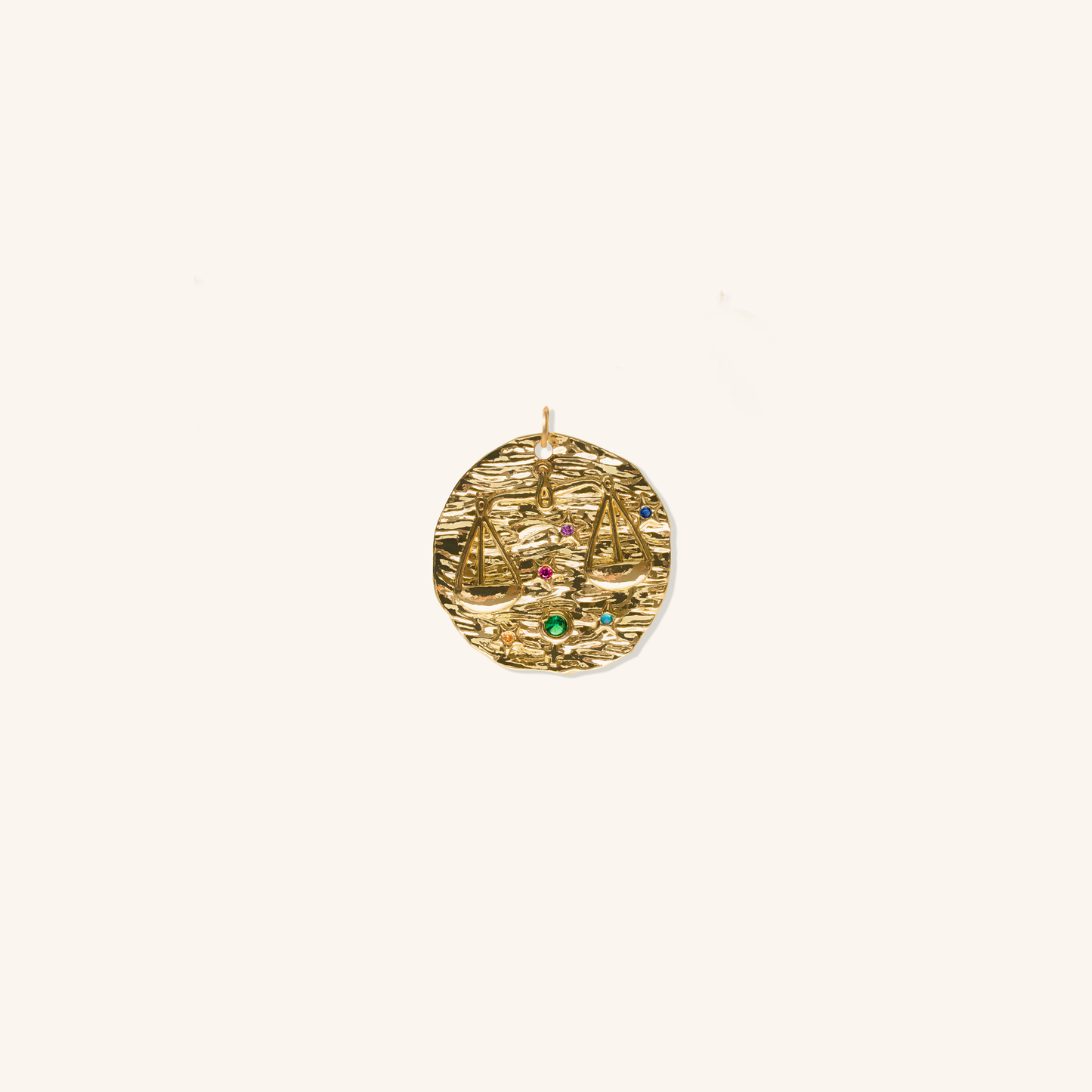 Libra Micro Páve Zodiac Pendant
