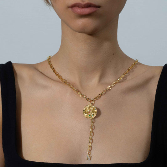 Libra Micro Páve Zodiac Pendant
