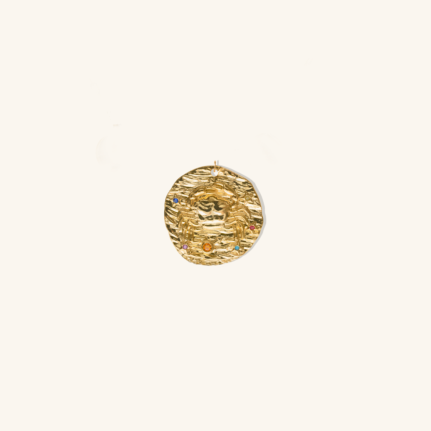 Cancer Micro Páve Zodiac Pendant