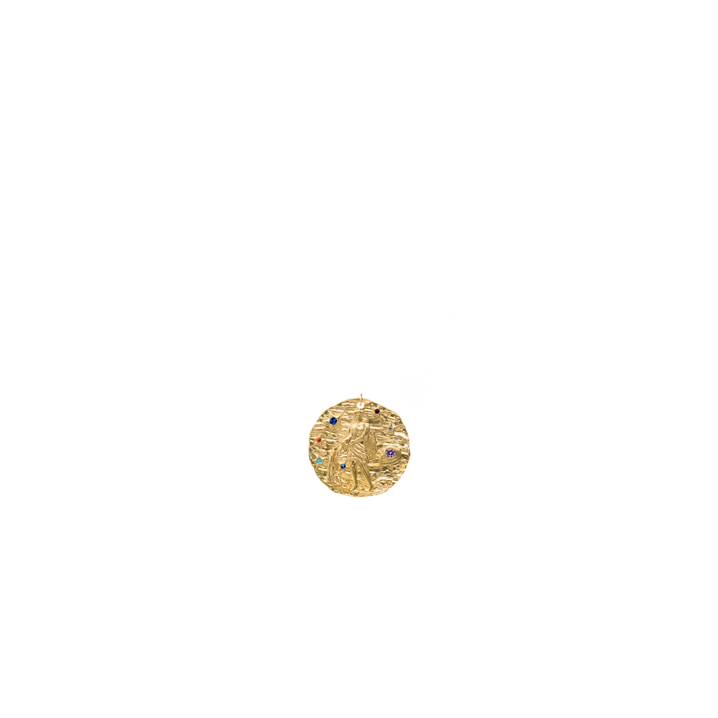 Pisces Micro Páve Zodiac Pendant
