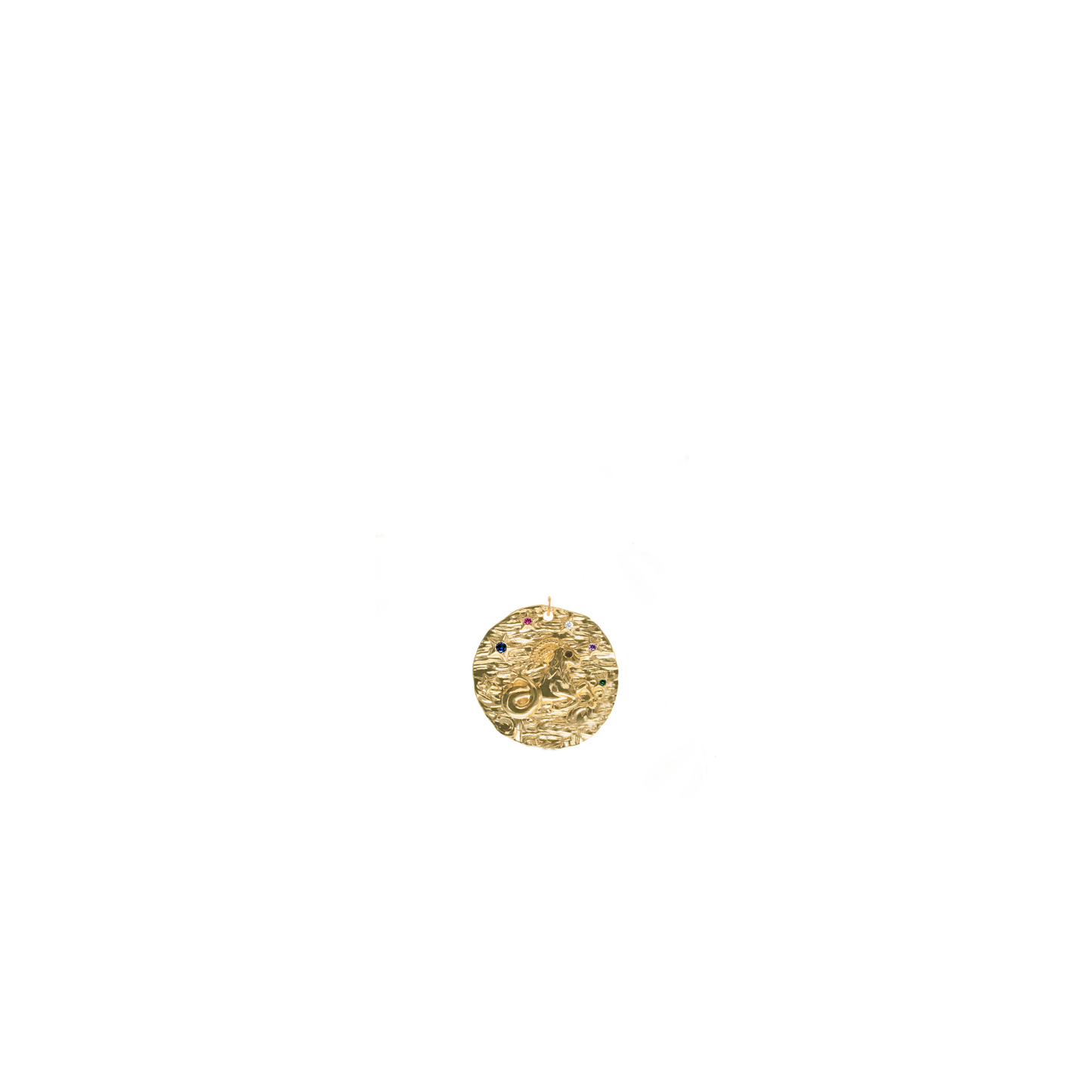 Capricorn Micro Páve Zodiac Pendant