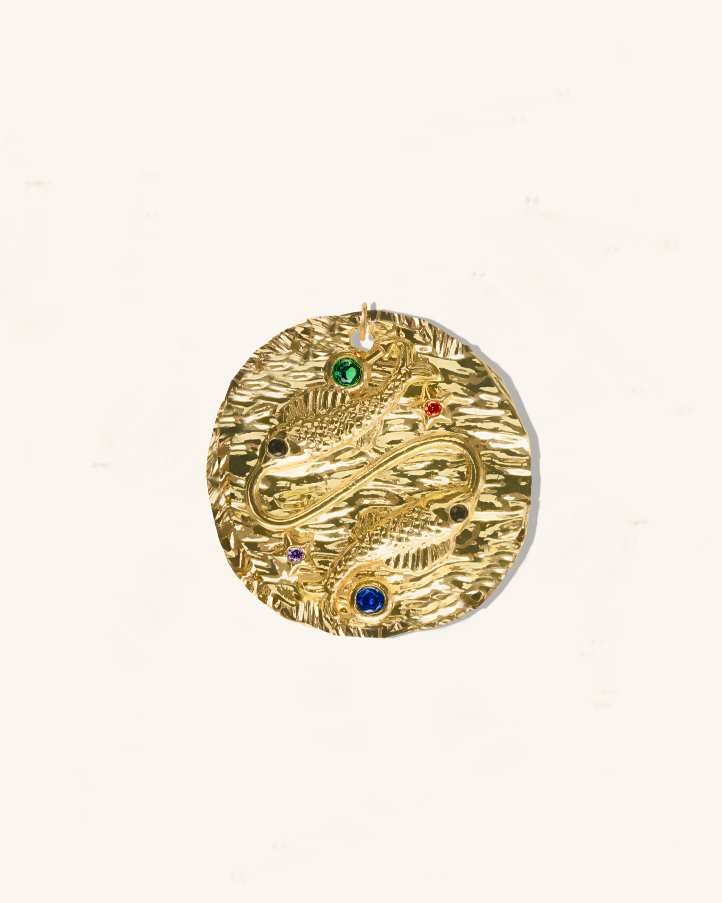Pisces Micro Páve Zodiac Pendant