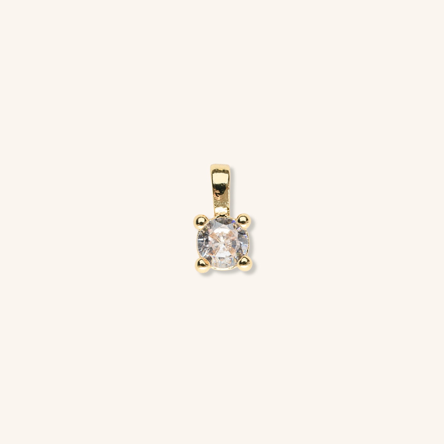 Diamond gemstone mircro charm