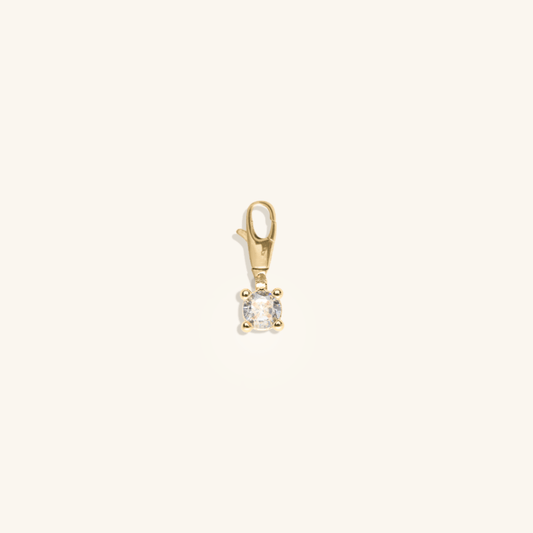 Diamond gemstone micro charm