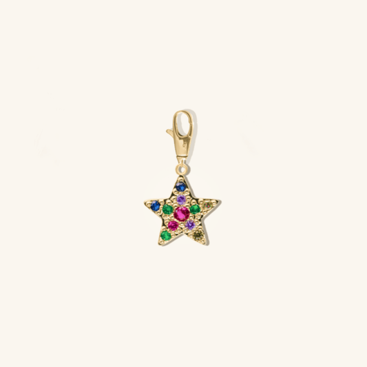 Micro Páve starfish charm