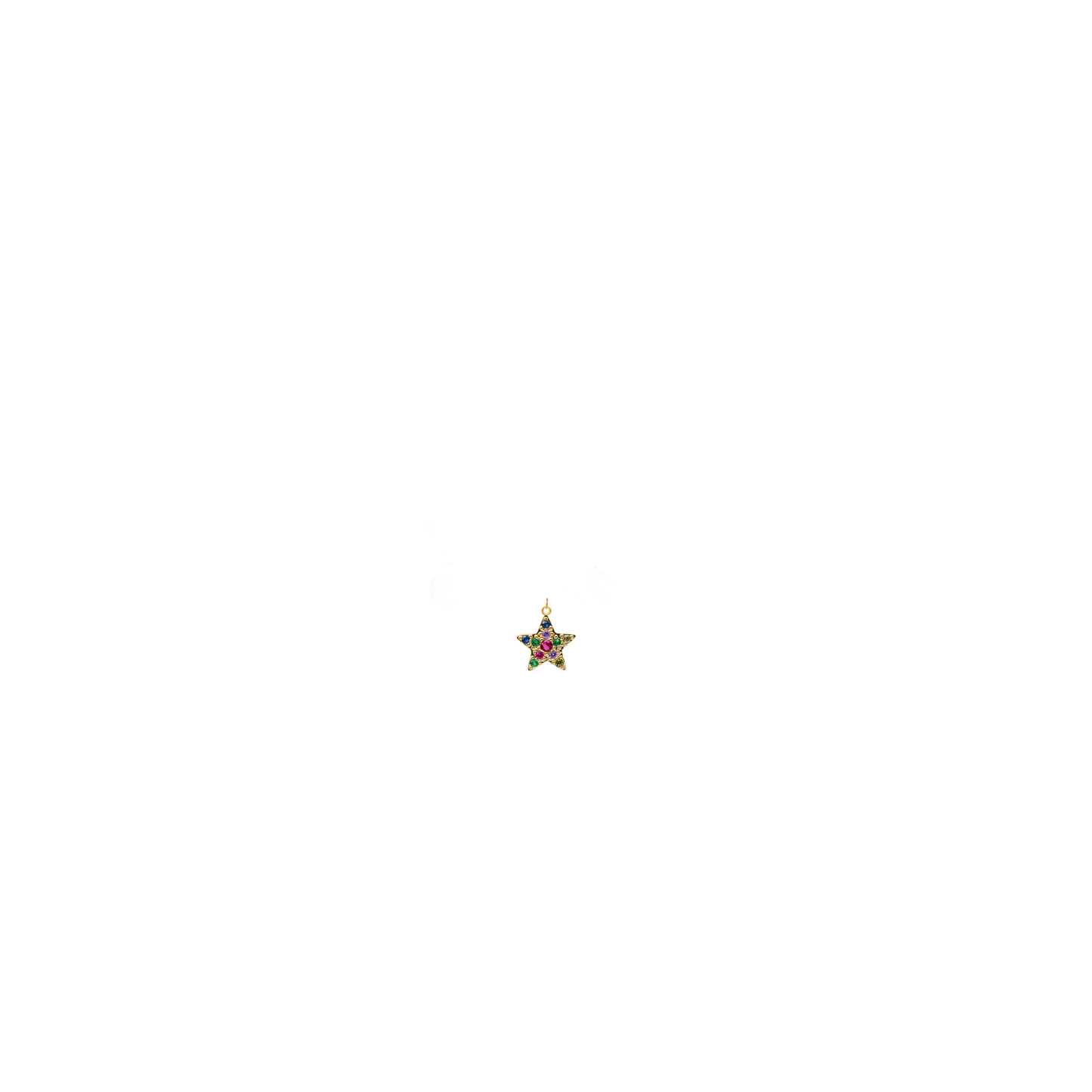 Micro Páve starfish Charm