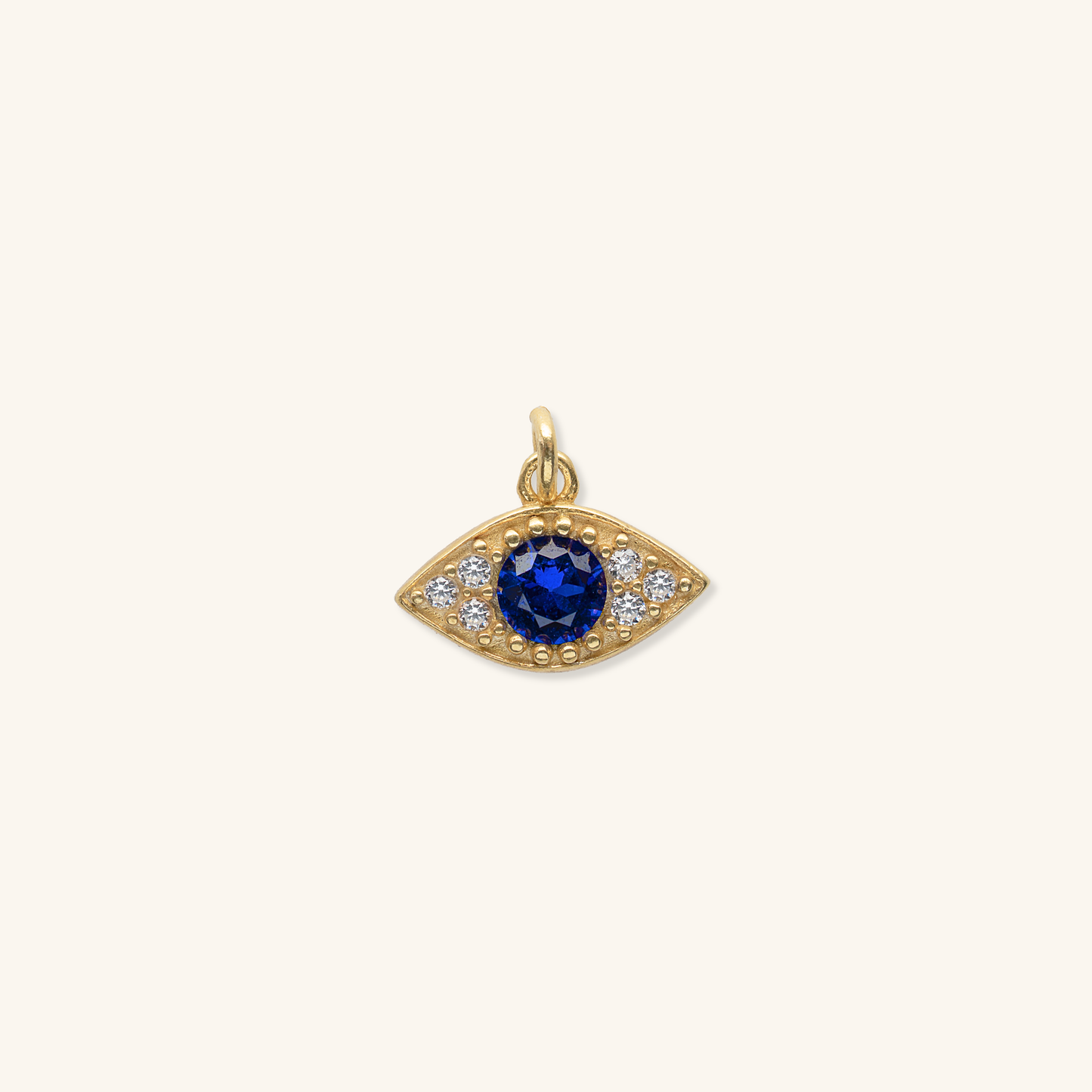 Blue evil eye charm