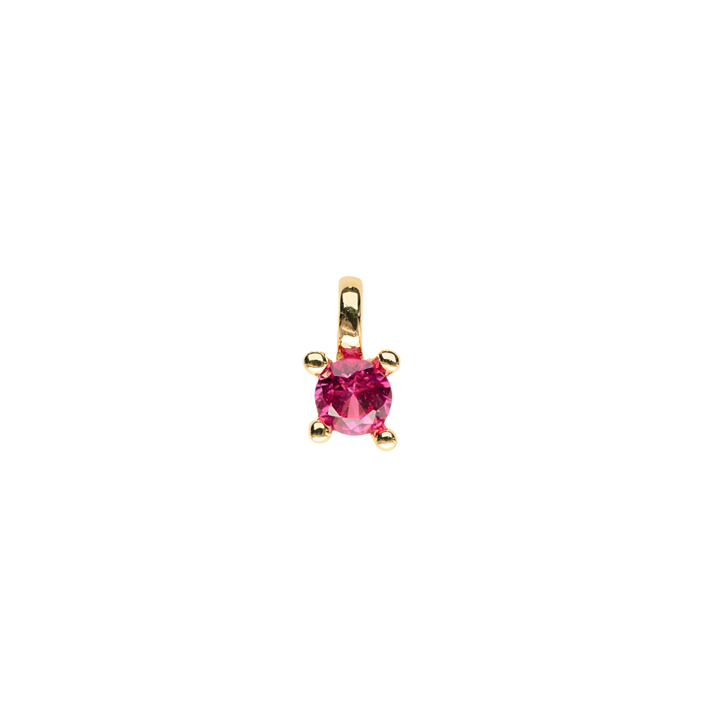 Red wine micro stone charm