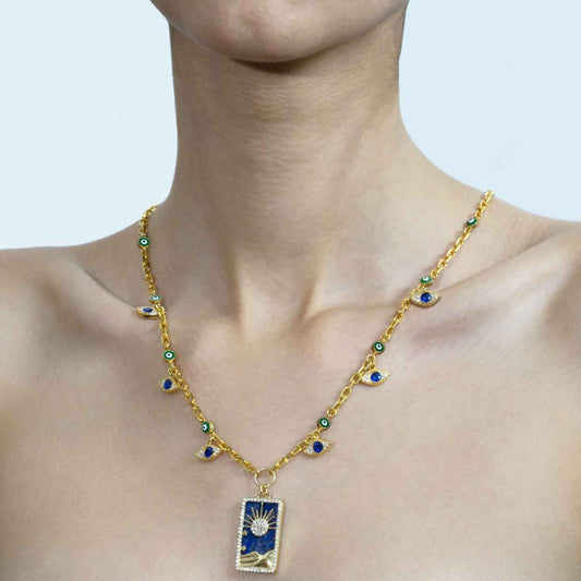 Midnight Blue Rising Pendant