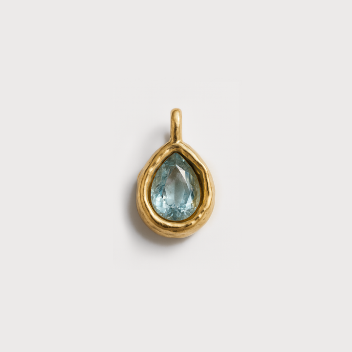 Gold Small Individual Birthstone Charm