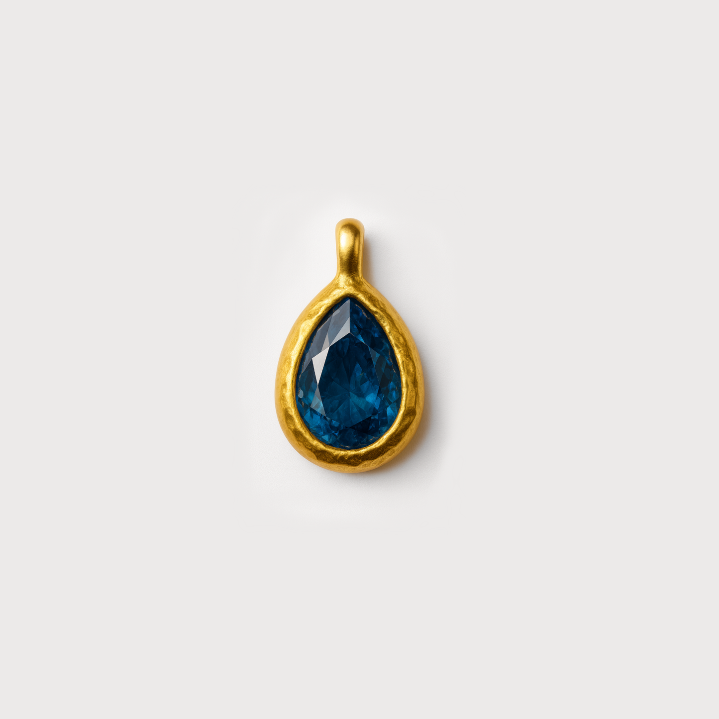 Gold Small Individual Birthstone Charm