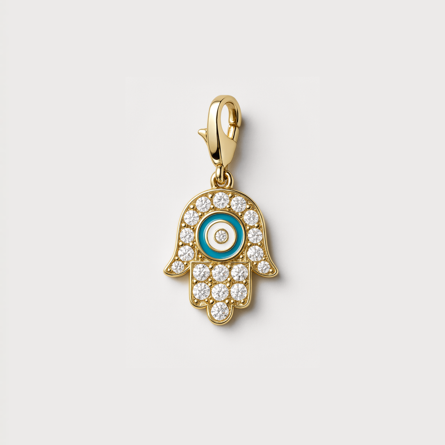 Santorini Páve Hamsa Charm