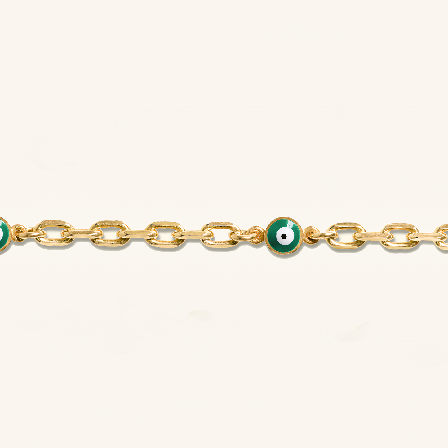 Custom Evil Eye Charm Necklace. Adjustable  length: 22" - 24"