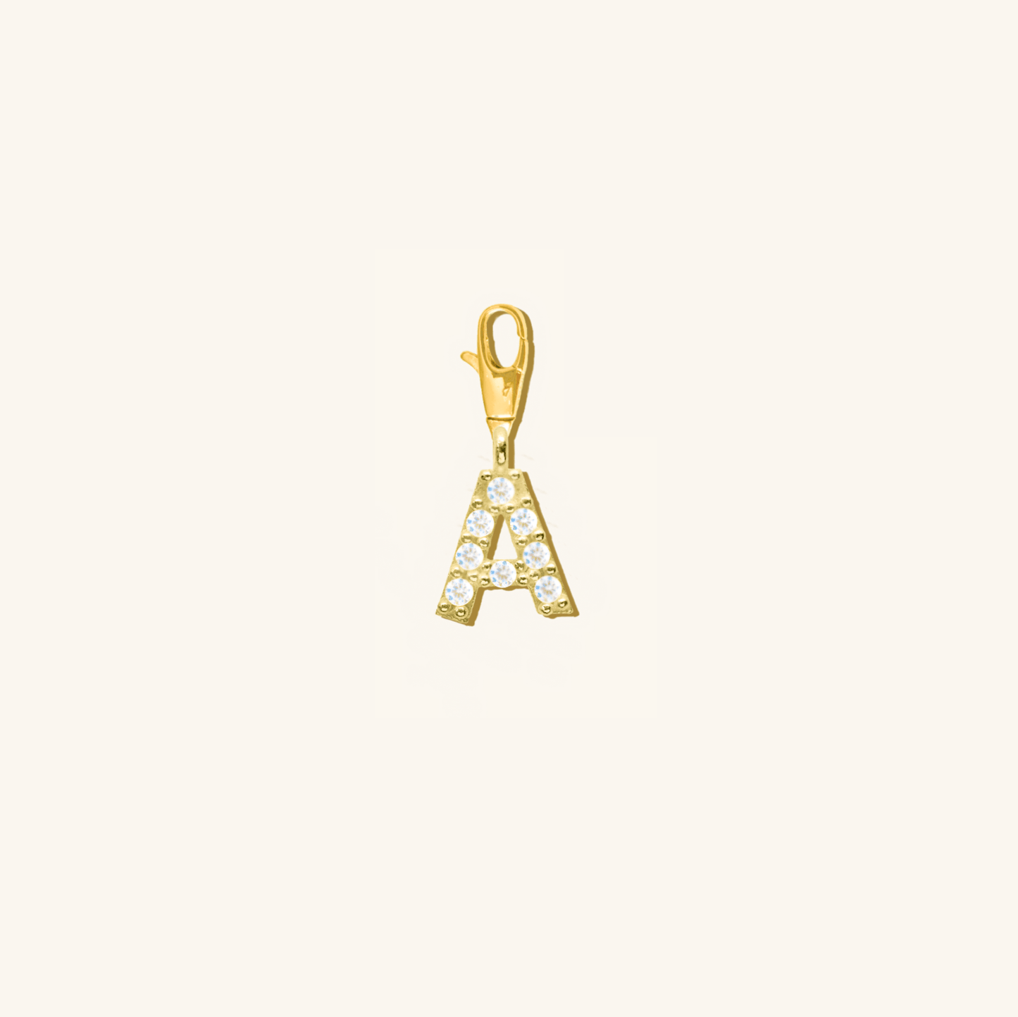 Diamond Gold Initial Pendant